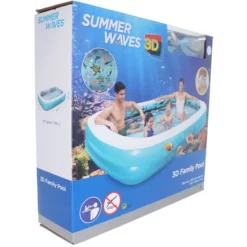 3D Familienpool - Ca. 262 X 175 X 46 Cm