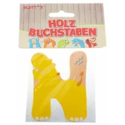 Besttoy - Holzbuchstabe - N - Gelb