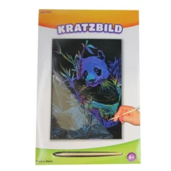 Besttoy - Kratzbild Regenbogen - Panda