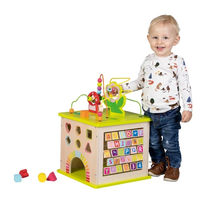 Besttoy - Activity-Würfel - Aus Holz - Ca. 35 X 35 X 54 Cm 2 Besttoy - Activity-Würfel - Aus Holz - Ca. 35 X 35 X 54 Cm – Bild 2