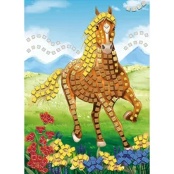 Besttoy - Glitzermosaik Bastelset - Pferd