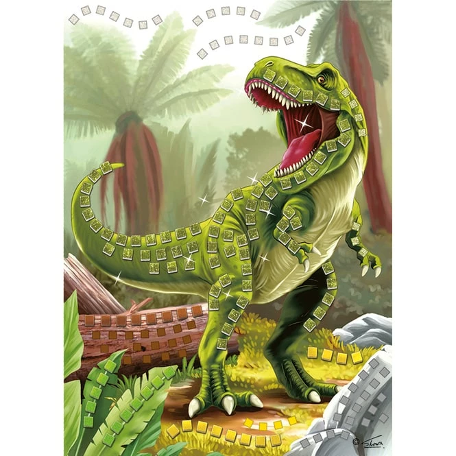 Besttoy - Glitzermosaik Bastelset - T-Rex 1 Besttoy - Glitzermosaik Bastelset - T-Rex