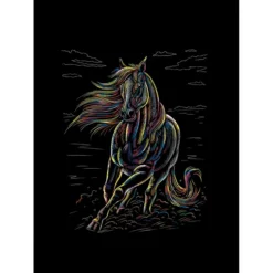 Besttoy - Kratzbild Pferd Am Strand