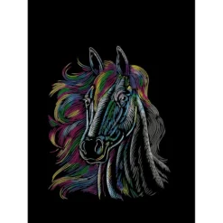 Besttoy - Kratzbild Pferd