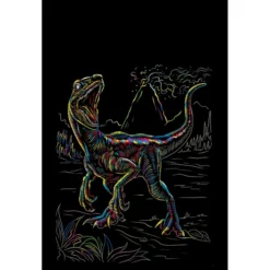 Besttoy - Kratzbild Veloceraptor