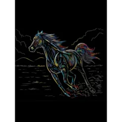 Besttoy - Kratzbild Pferd In Bergen