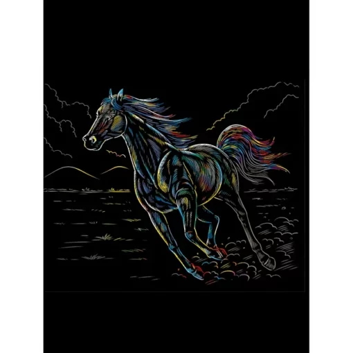 Besttoy - Kratzbild Pferd In Bergen 5 Besttoy - Kratzbild Pferd In Bergen -Outlet INTEX Store 238419 4016096435066 besttoy kratzbild pferd in bergen