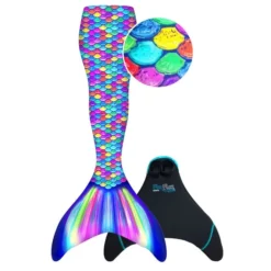 Fin Fun - Meerjungfrau Schwimmflosse Rainbow - Gr. S/M -Outlet INTEX Store 240484 810048464555 xtremtoys finfunrainbow 011