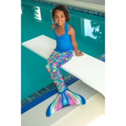 Fin Fun - Meerjungfrau Schwimmflosse Rainbow - Gr. S/M