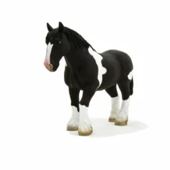 Besttoy Farmland - Clydesdale Pferd Schwarz-weiß - Spielfigur 387085