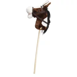 Besttoy - Steckenpferd - Braun/weiß - Ca. 100 Cm