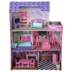Besttoy - Puppenhaus Aus Stoff - Mit Möbeln -Outlet INTEX Store 4016096368111 puppenhaus aus stoff 03 1