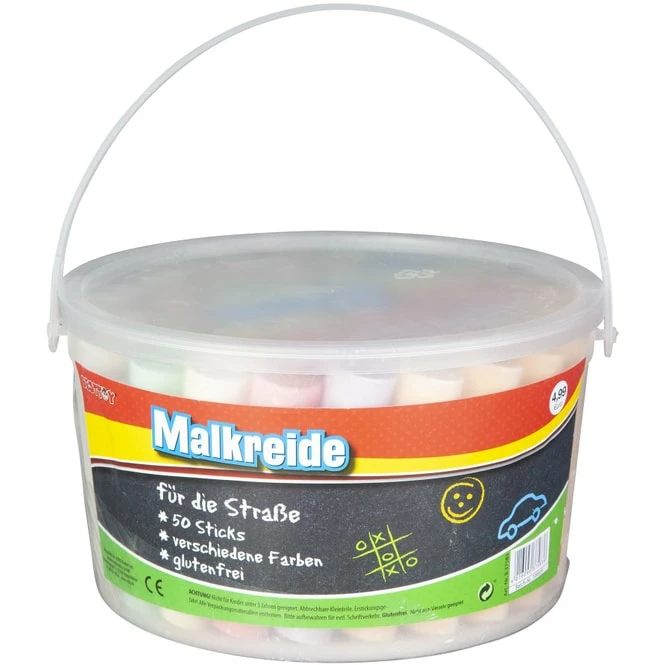 Straßenmalkreide - 50 Sticks - Bunt 1 Straßenmalkreide - 50 Sticks - Bunt