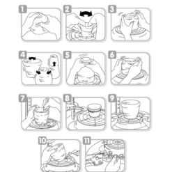 Besttoy - Töpferset Mit Lufttrocknendem Ton