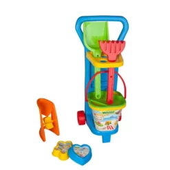 Wader - Strand Caddy Mit Eimer Und Zubehör -Outlet INTEX Store 5900694107717 sand nachziehwagen 06