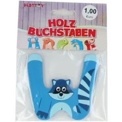 Besttoy - Holzbuchstabe - W - Blau